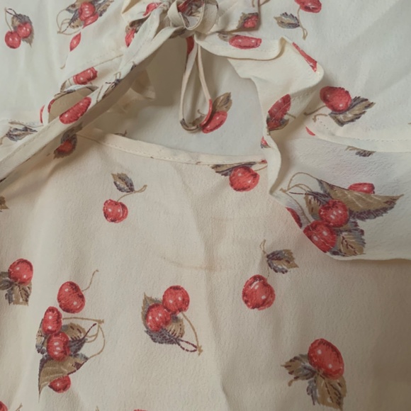 For Love & Lemons Cherry Print Sundress - Picture 3 of 4